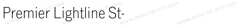 Premier Lightline St字体转换